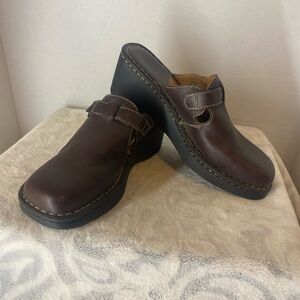 Born Dark Brown Leather Slip-Ons